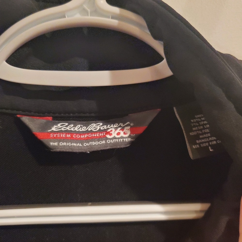 Eddie Bauer Black Shell Jacket - Picture 2 of 2